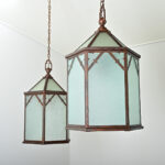 Pair of English Vintage Lanterns