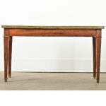 French Vintage Mahogany & Marble Coffee Table