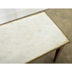 French Vintage Mahogany & Marble Coffee Table