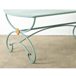 French 19th Century Iron Dining Table in New Powdercoat