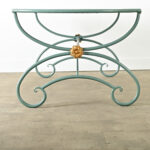 French 19th Century Iron Dining Table in New Powdercoat