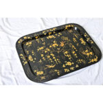 English 19th Century Japanned Lacquer Tray