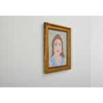 French Vintage Framed Pastel Portrait