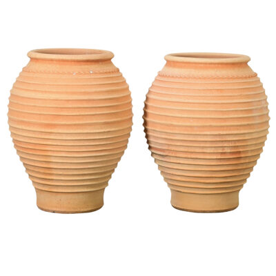 Pair of Greek Reproduction Terracotta Pots