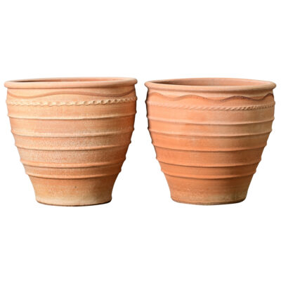 Pair of Greek Reproduction Terracotta Pots