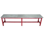 French Vintage Farm Table with Zinc Top 1 French Vintage Farm Table with Zinc Top