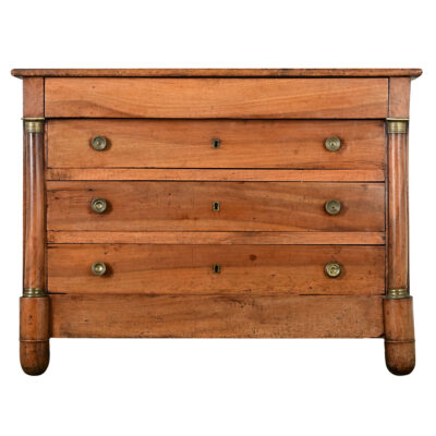 French 19th Century Walnut Empire Commode