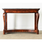 French 19th Century Mahogany & Marble Restauration Console