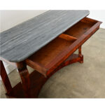 French 19th Century Mahogany & Marble Restauration Console