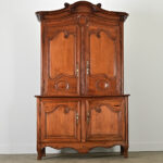 French 18th Century Solid Pine Louis XV Armoire