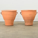 Pair of Greek Reproduction Terracotta Pots