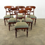 Set of Six English Victorian Dining Chairs