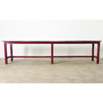 French Vintage Farm Table with Zinc Top