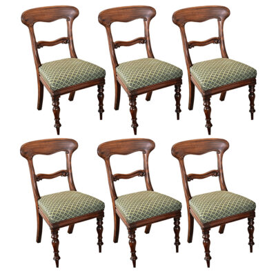 Set of Six English Victorian Dining Chairs