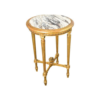 French 19th Century Louis XVI Style Gilt Guéridon