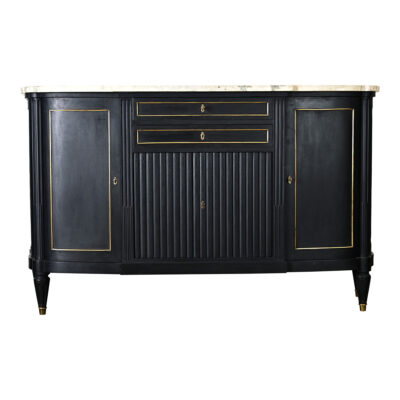 French 19th Century Ebonized Enfilade Louis XVI Style