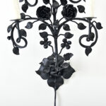 French Early 20th Century Iron Wall Sconce