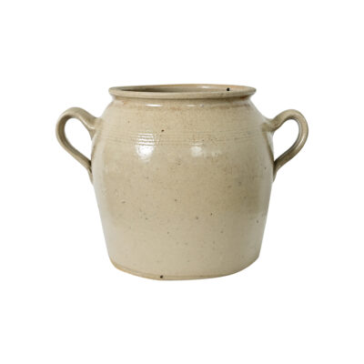 French Vintage Stoneware Confit Pot