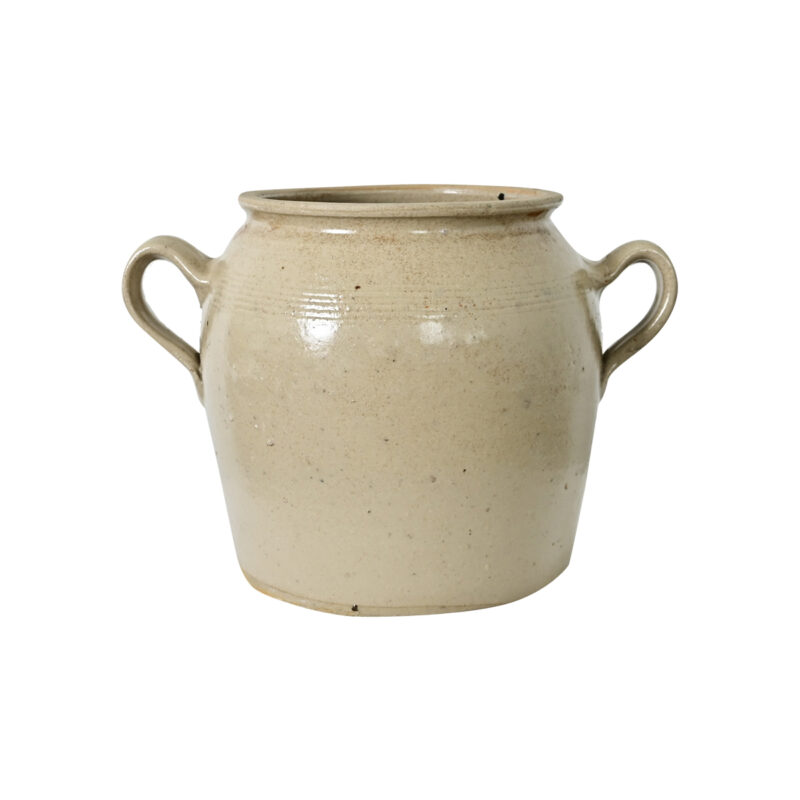 French Vintage Stoneware Confit Pot