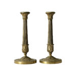 French Pair 18th Century Louis XVI Style Bronze Candlesticks