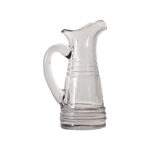 French 19th Century Heavy Solid Glass Pitcher