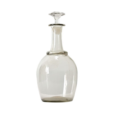 French 19th Century Large Calvados Decanter with Stopper