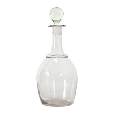 French 19th Century Large Calvados Decanter with Ball Finial