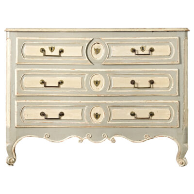 French Louis XV Period 18th Century Hand Carved & Painted Commode