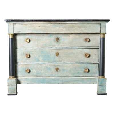 French 19th Century Painted Empire Commode