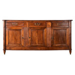 French 19th Century Solid Walnut Enfilade 1 French 19th Century Solid Walnut Enfilade