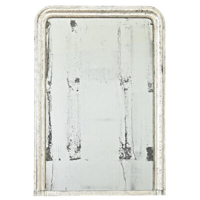 French 19th Century Louis Philippe Silver Gilt Mantel Mirror