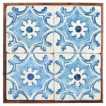 Framed Set of 18th Century Portuguese Tiles 1 Framed Set of 18th Century Portuguese Tiles