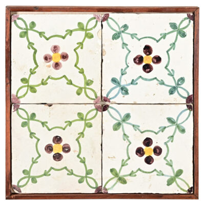 Framed Set of 18th Century Portuguese Tiles