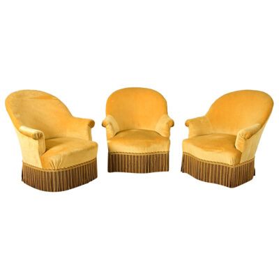 French 19th Century Set of Three Parlor Chairs