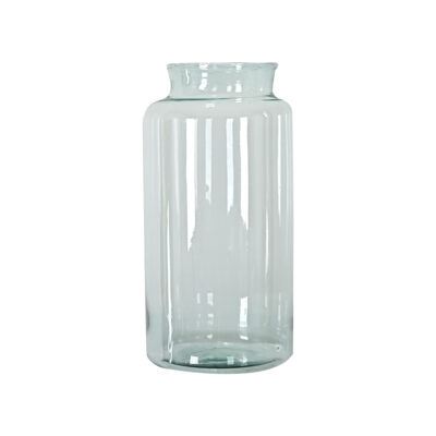 French Vintage Clear Glass Pickling Jar