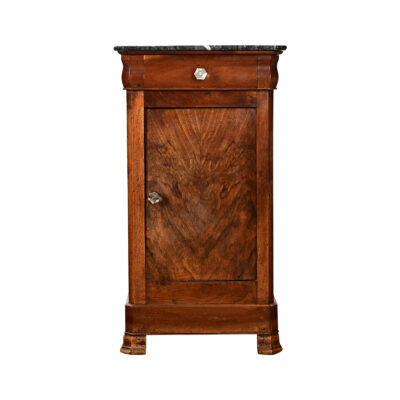 French 19th Century Walnut Louis Philippe Bedside Table