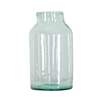 French Vintage Clear Glass Pickling Jar