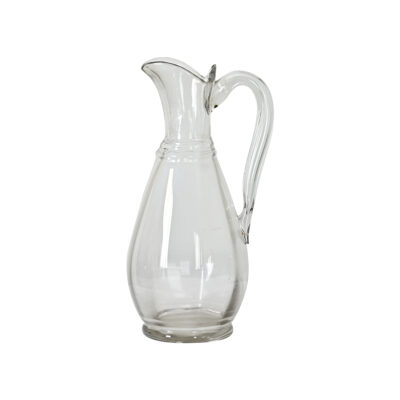 French 19th Century Hand-rolled Glass Pitcher