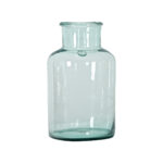 French Vintage Blue Glass Pickling Jar