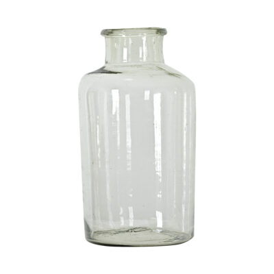 French Vintage Clear Glass Pickling Jar