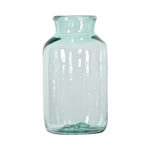 French Vintage Blue Glass Pickling Jar 1 French Vintage Blue Glass Pickling Jar