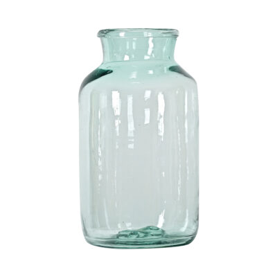 French Vintage Blue Glass Pickling Jar