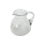 French Vintage Etched Glass Pitcher