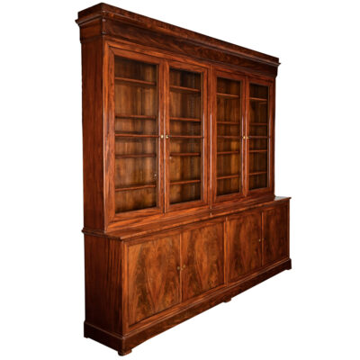 French 19th Century Louis Philippe Mahogany Bibliotheque