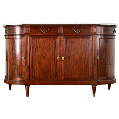 French 19th Century Louis XVI Style Demilune Enfilade