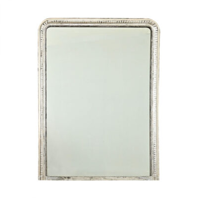 French 19th Century Louis Philippe Silver Gilt Mirror