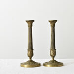 French Pair 18th Century Louis XVI Style Bronze Candlesticks