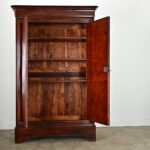 French 19th Century Bookmatched Mahogany Louis Philippe Armoire