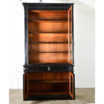 French 19th Century Grand Ebonized Bibliotheque