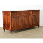 French 19th Century Solid Walnut Enfilade